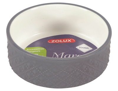Zolux voerbak knaagdier margot grijs (200 ML 10X10X4 CM)