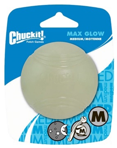 Chuckit max glow bal glow in the dark (6X6X6 CM)