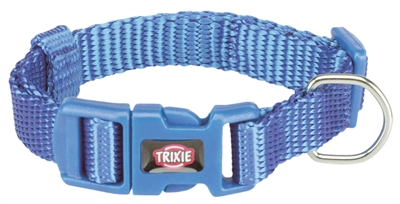 Trixie halsband hond premium royal blauw (25-40X1,5 CM)