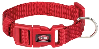 Trixie halsband hond premium rood (25-40X1,5 CM)