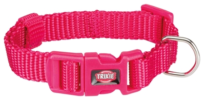 Trixie halsband hond premium fuchsia (25-40X1,5 CM)