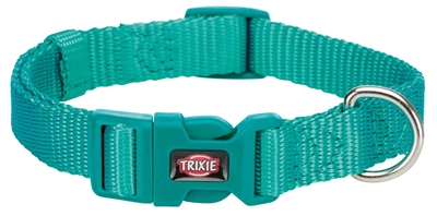 Trixie halsband hond premium oceaan blauw (25-40X1,5 CM)
