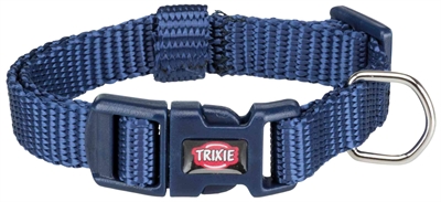 Trixie halsband hond premium indigo blauw (25-40X1,5 CM)