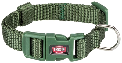 Trixie halsband hond premium bosgroen (35-55X2 CM)