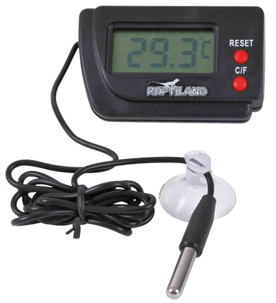 Trixie reptiland thermometer digitaal met afstandsmeter (6,5X4 CM)