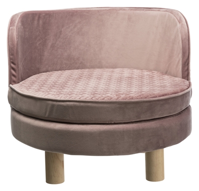 Trixie hondenmand sofa livia roze (48X48X40 CM)