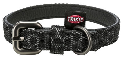 Trixie halsband hond night reflect zwart (38-47X2,5 CM)