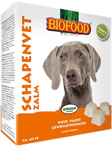 Biofood schapenvet maxi bonbons zalm (40 ST)