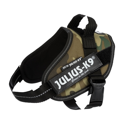 Julius k9 idc harnas / tuig camouflage (BABY 2/35-43CM)