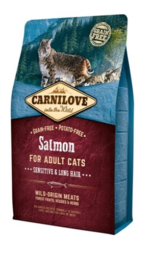 Carnilove salmon sensitive / long hair (2 KG)