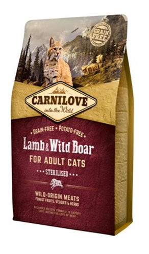 Carnilove lamb / wild boar sterilised (2 KG)