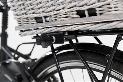 Trixie fietsmand bagagedrager met rooster grijs (55X35X49 CM)