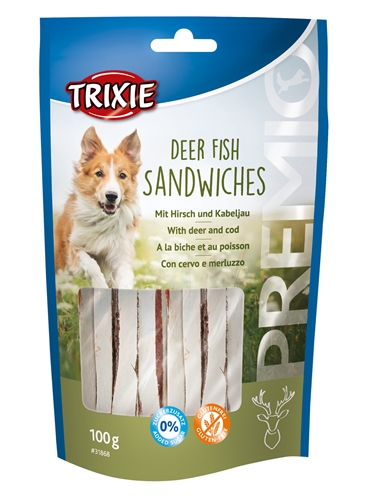 Trixie premio deer fish sandwiches (100 GR)