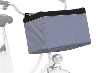 Trixie fietsmand voor aan stuur nylon grijs (38X25X25 CM)