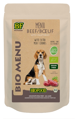 Biofood organic hond rund menu pouch (15X150 GR)