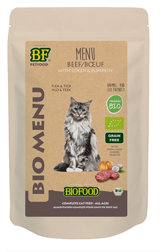 Biofood organic kat rund menu pouch (20X100 GR)
