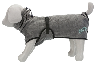 Trixie badjas hond badstof grijs (40 CM)