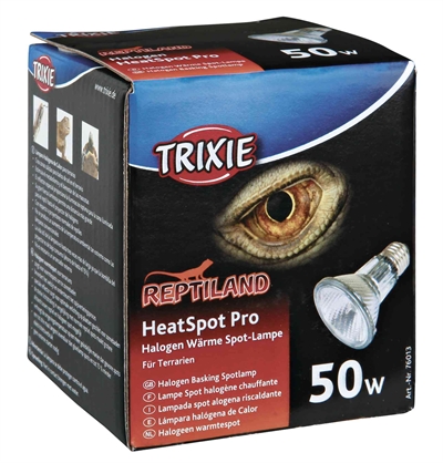 Trixie reptiland heatspot pro warmtelamp halogeen (50 WATT 6,5X6,5X8,8 CM)