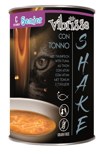 Vibrisse shake senior+ tonijn met extra vitamine-c (12X135 GR)