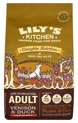 Lily’s kitchen dog adult duck / salmon / venison (2,5 KG)