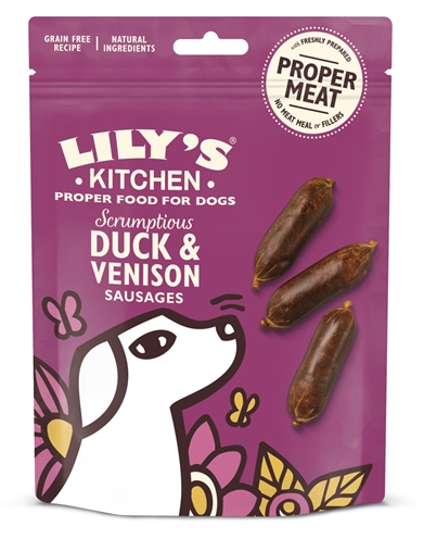 Lily’s kitchen dog scrumptious duck and venison sausages (70 GR)
