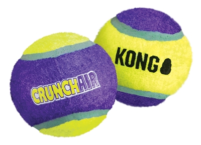 Kong crunchair tennisballen (6,5X6,5X6,5 CM 3 ST)