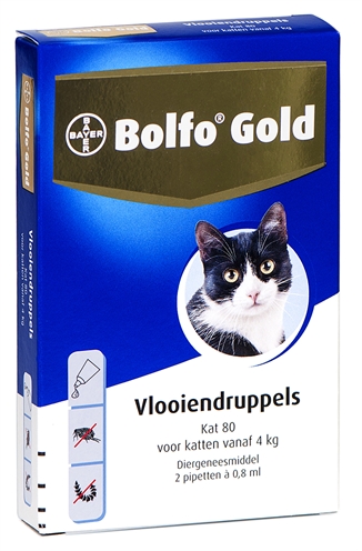Bolfo gold kat vlooiendruppels (80 2 PIPET)