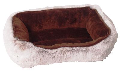 Divan hamster bed pluche bruin (30X20X8CM)
