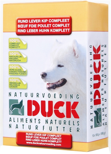 Duck rund/lever/kip compleet breeder (8 KG)