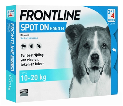 Frontline hond spot on medium (4 PIPET)