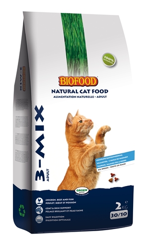 Biofood kattenvoeding kat 3-mix (2 KG)