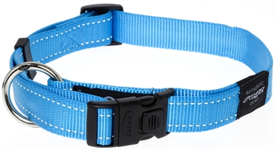 Rogz for dogs lumberjack halsband turquoise (25 MMX43-73 CM)