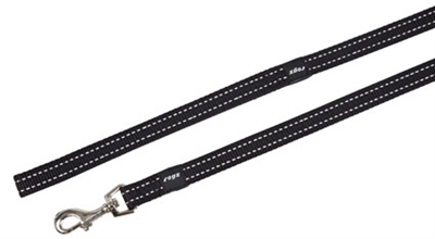 Rogz for dogs snake lijn long zwart (L 16 MMX1,8 MTR)