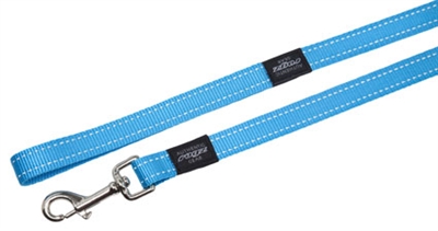 Rogz for dogs fanbelt long lijn turquoise (20 MMX1,8 MTR)