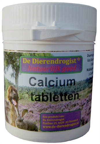 Dierendrogist calcium tabletten (100 STUKS)