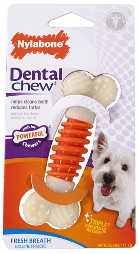 Nylabone dental chew baconsmaak (TOT 11 KG)