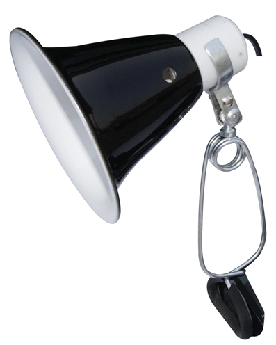 Komodo black dome clamp lamp fixture (14 CM)