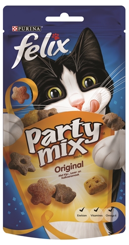 Felix snack party mix original (8X60 GR)