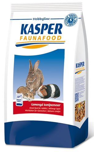 Kasper faunafood hobbyline gemengd konijnenvoer met rode wortel (3,5 KG)
