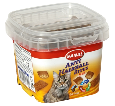 Sanal cat hairball bites cup (75 GR)