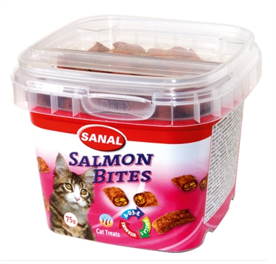 Sanal cat salmon bites cup (75 GR)